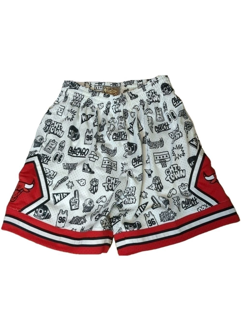 Mitchell & ness NBA doodle shorts Chicago bulls size large